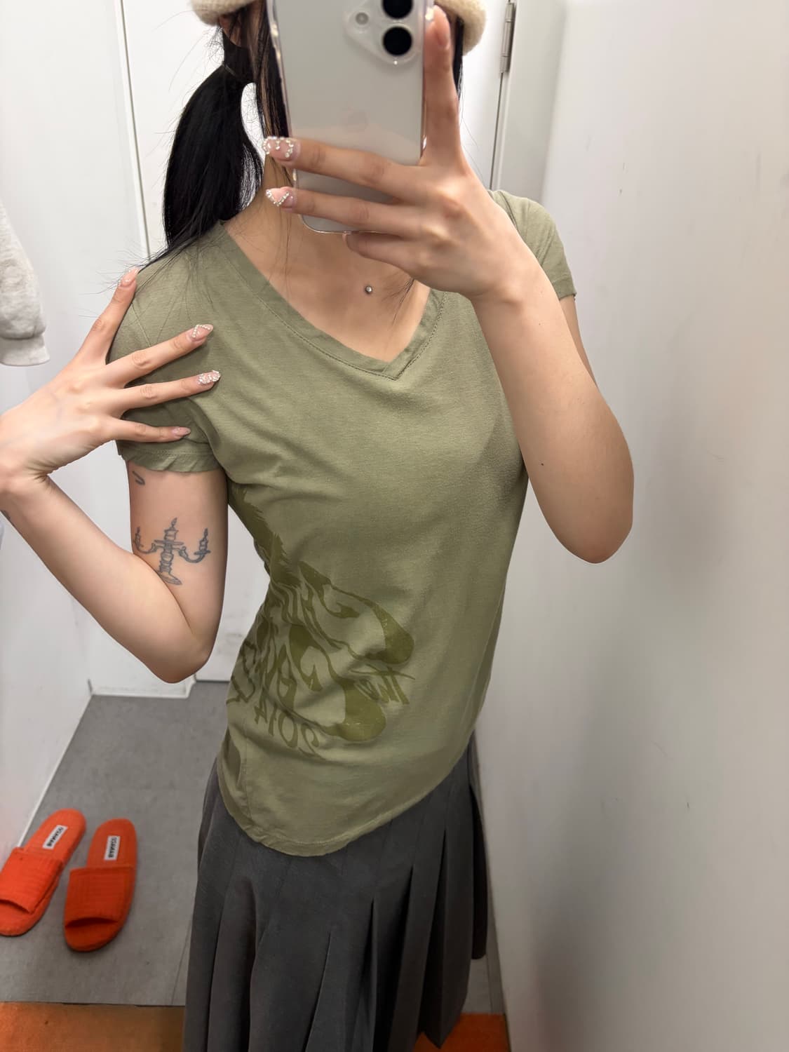 할리데이비슨 사이드 프린팅 반팔티 상품이미지4