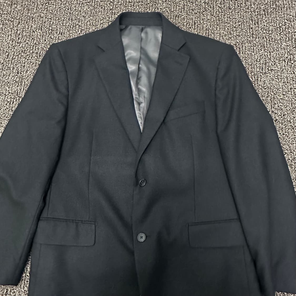 LUOMO 워모 프리미엄라인 캐시미어 울 정장 자켓 블랙 105(XL) 상품이미지2