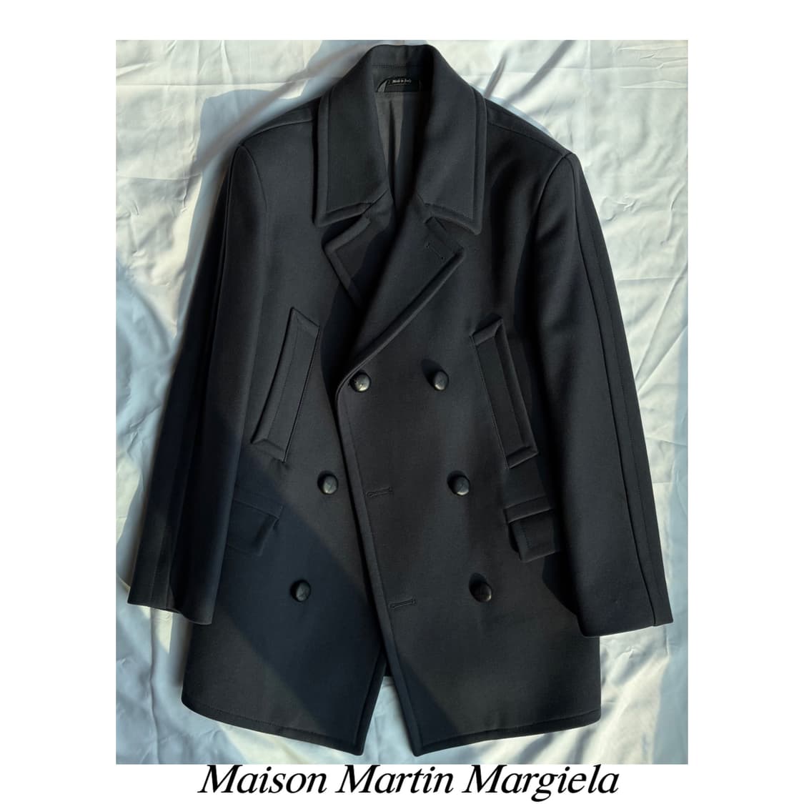 마르지엘라 컬렉션 헤비 울 피코트 자켓 아카이브 아티저널 밀리터리 상품이미지1