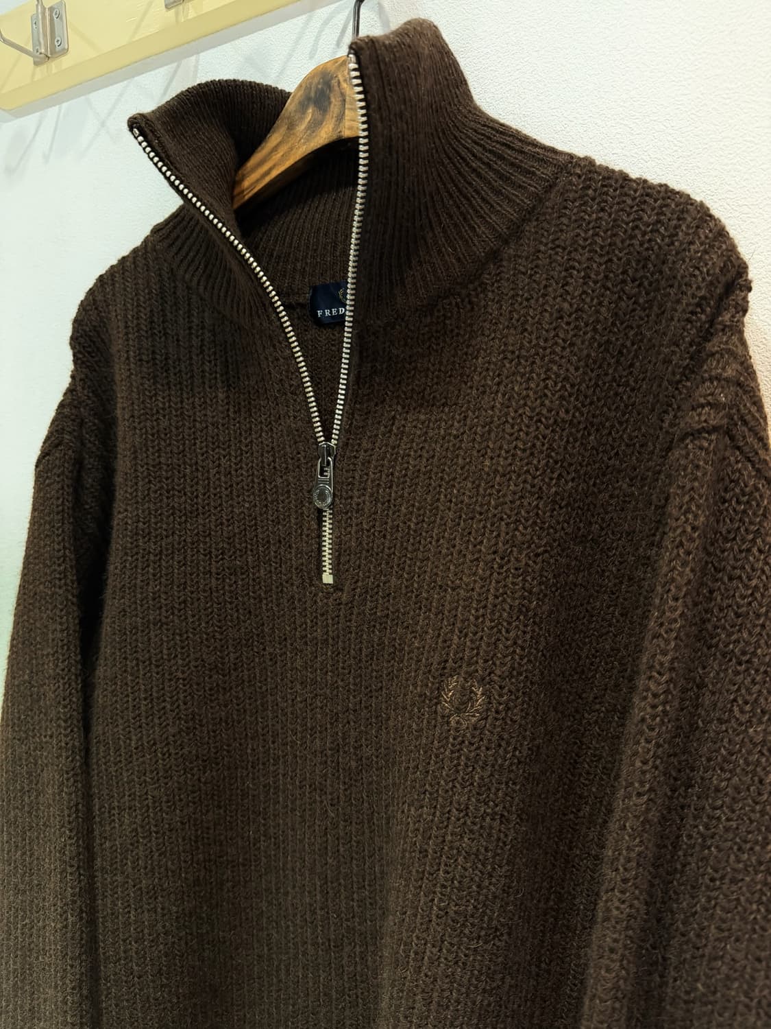 Fred Perry 하프집업 니트 상품이미지4