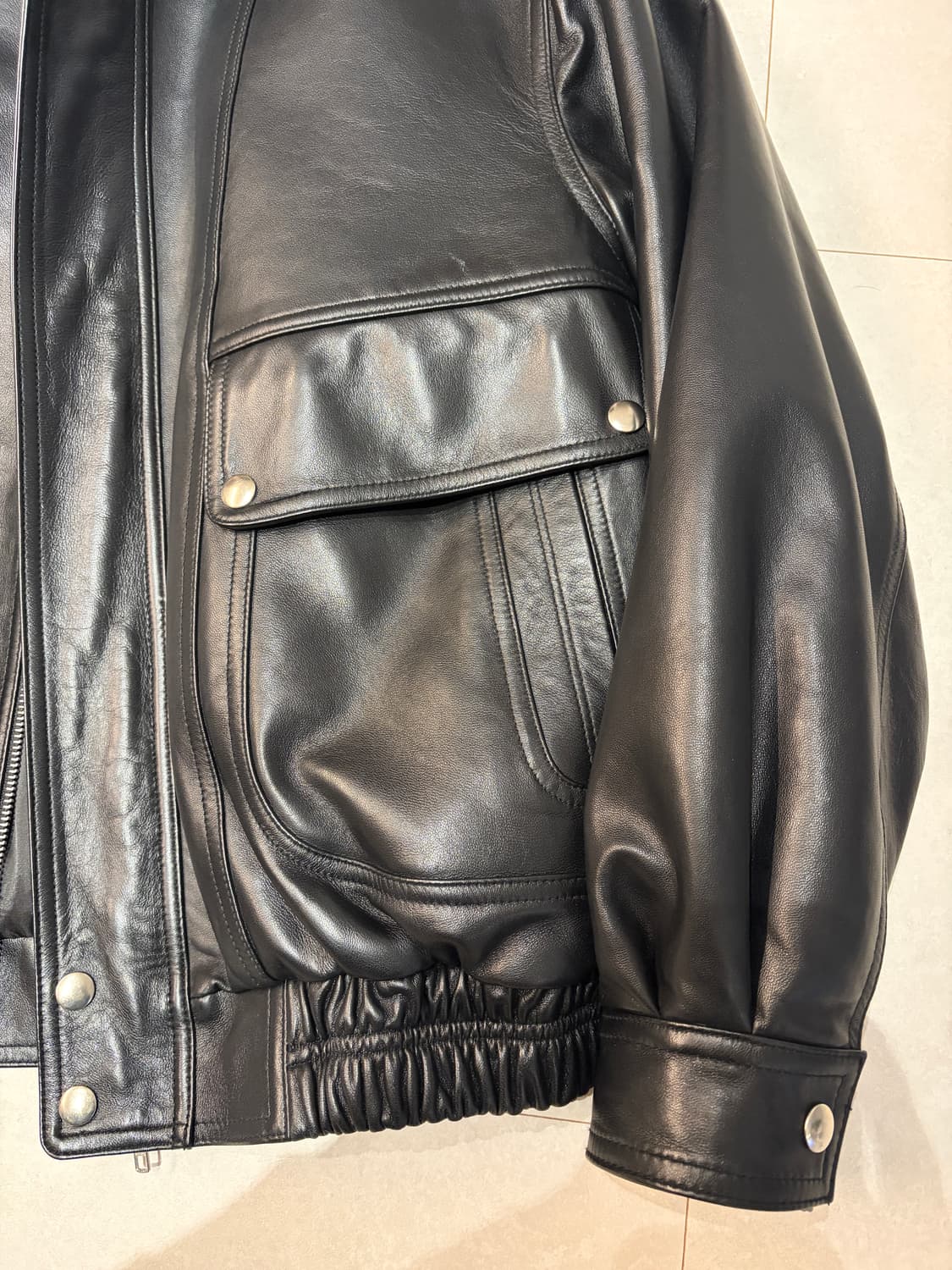 양가죽 자켓 블랙 상품이미지3