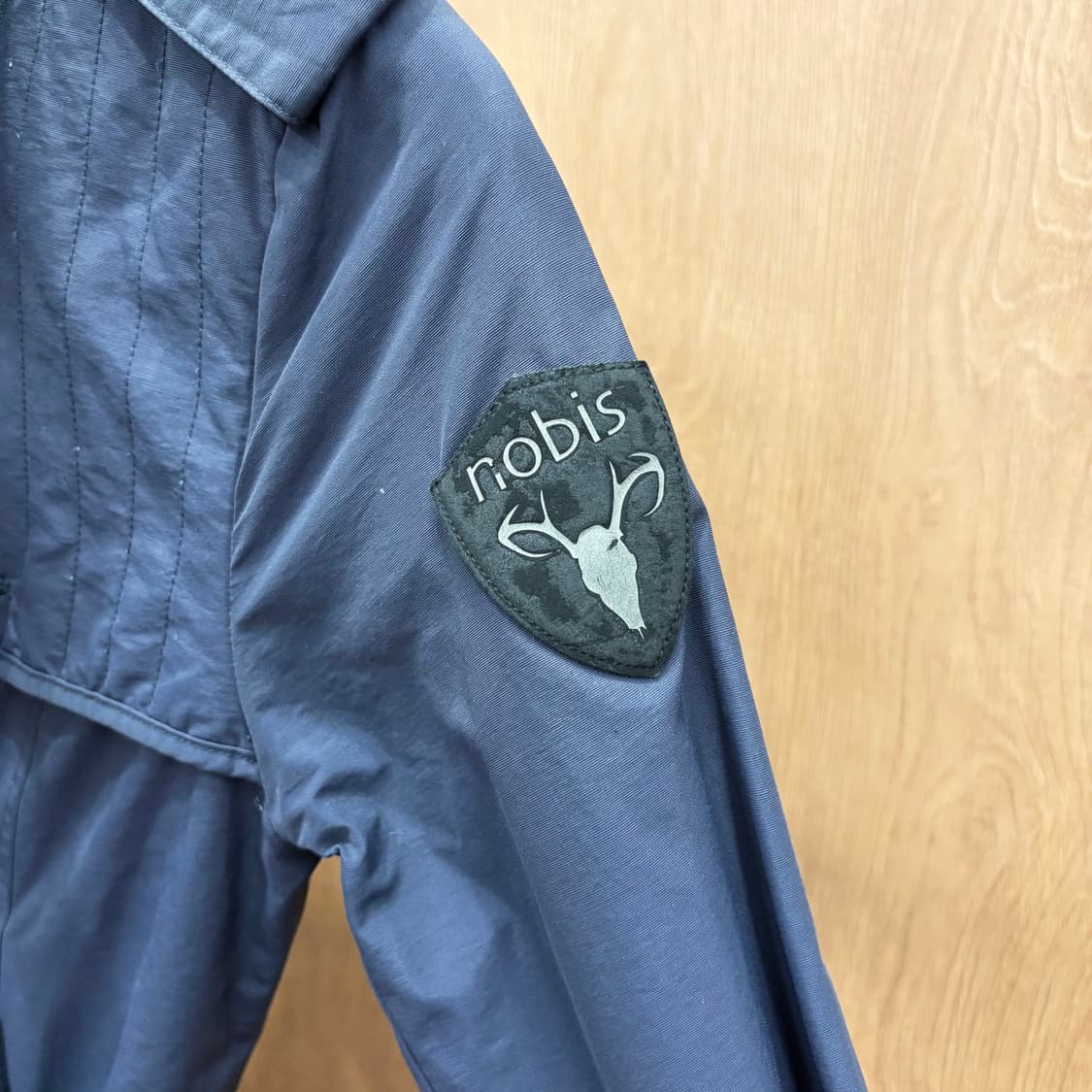 노비스 다운 롱코트 더블 브레스티드 버튼 허리 스트랩 디테일 네이비 상품이미지6