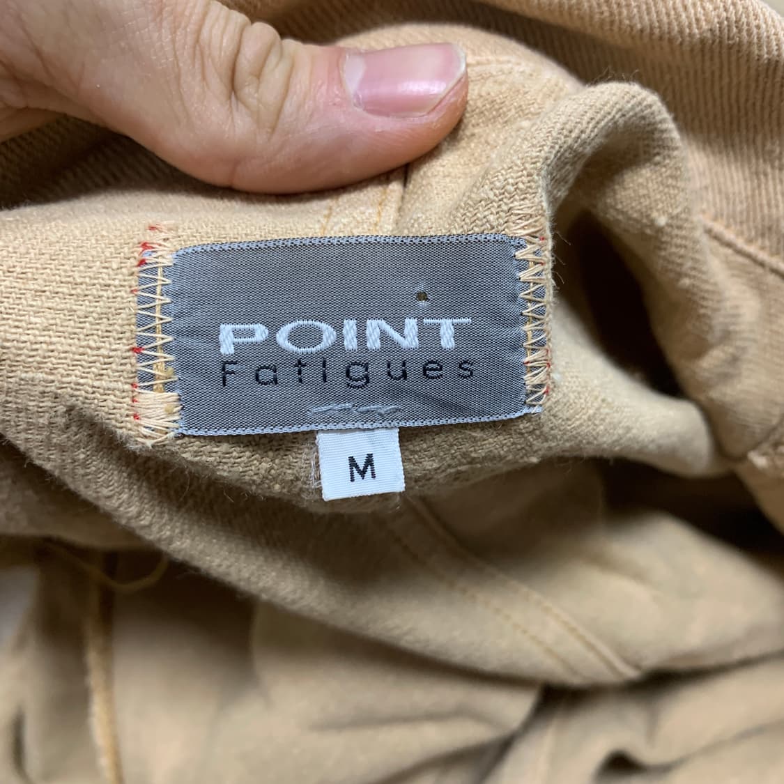 M] 00s POINT Fatigues 헴프 코튼 초어 워크자켓 상품이미지3
