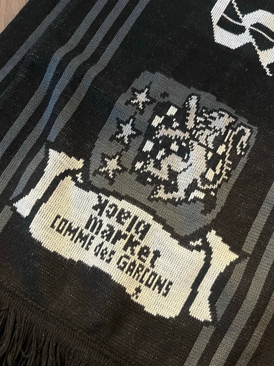 꼼데가르송 블랙마켓 머플러 블랙 F 상품이미지3