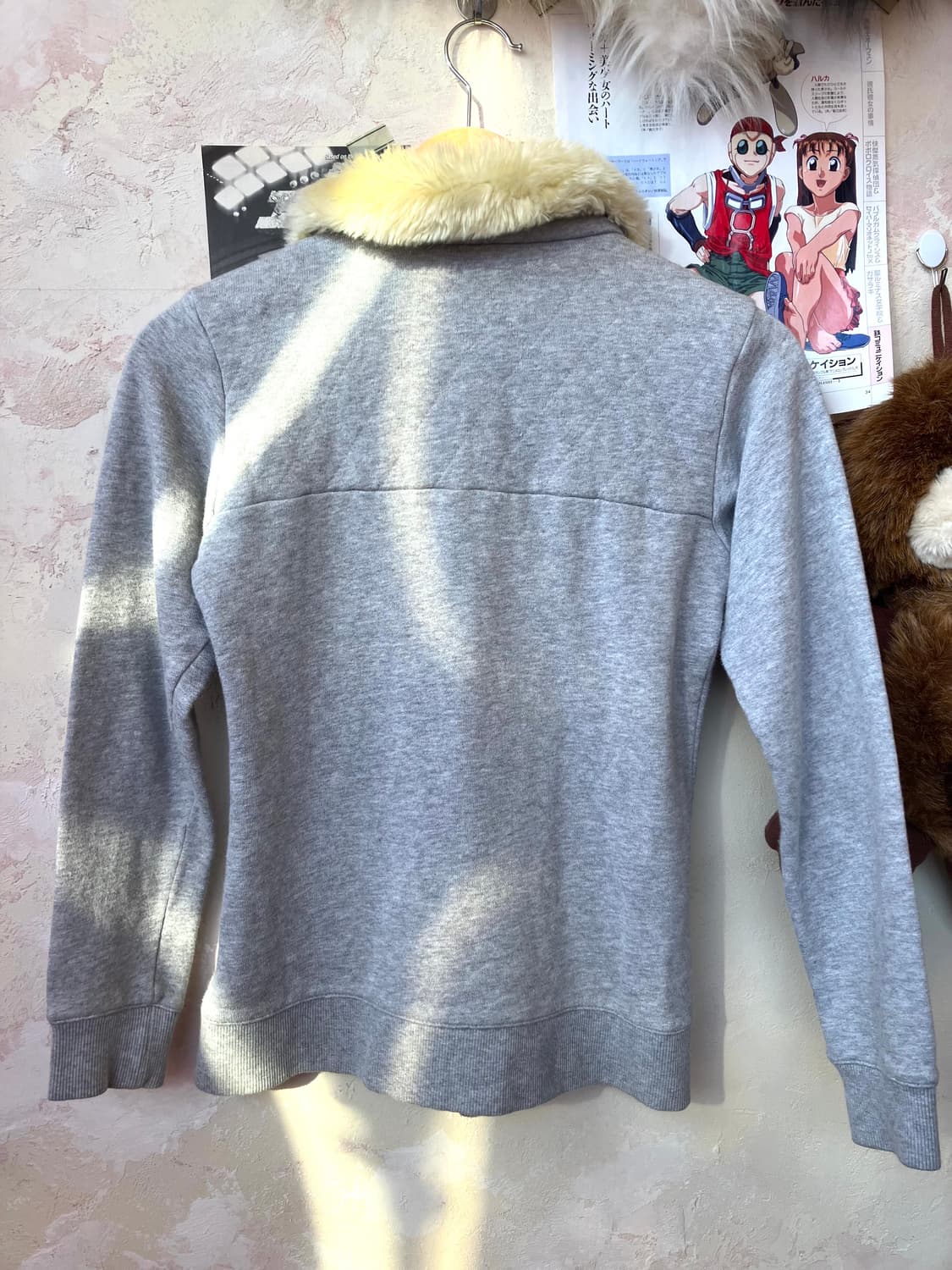 아디다스 퍼 트리밍 후드 집업 상품이미지4