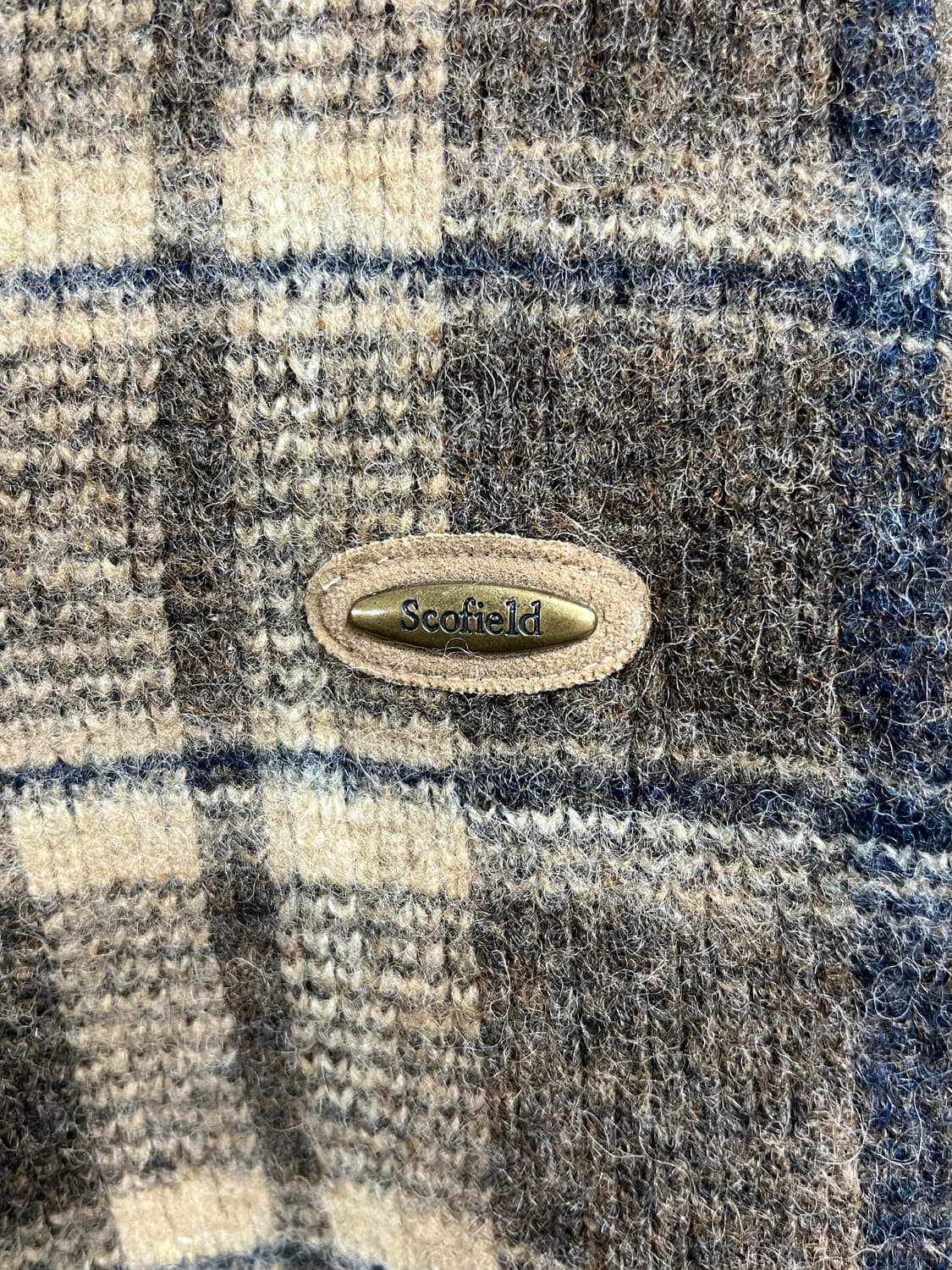 Scofield Vintage 스콜필드 빈티지 체크 니트 가디건 상품이미지5