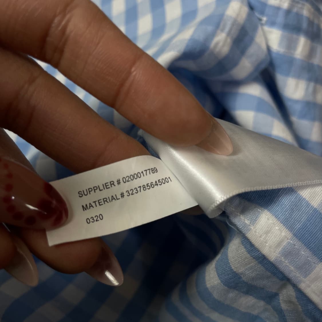 폴로랄프로렌 네이비포니 스카이블루 체크 긴팔 셔츠 L 상품이미지7