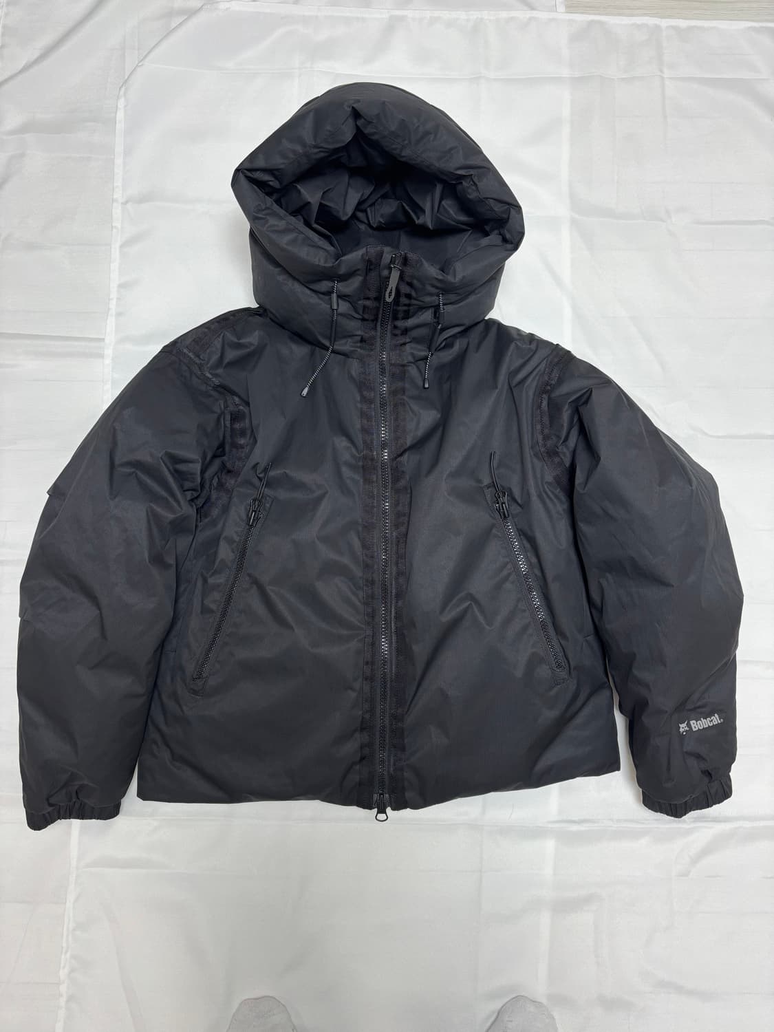 밥캣 테이프 다운 자켓 - 블랙 L 사이즈 상품이미지3