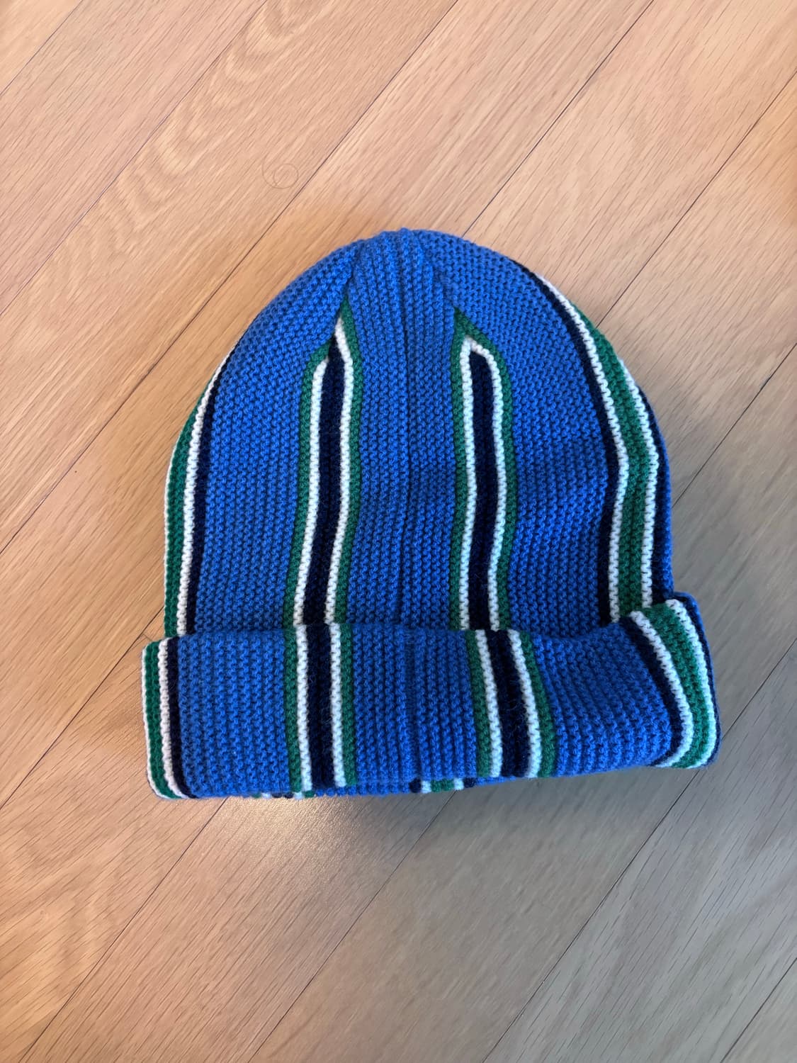 스투시 스트라이프 비니 블루 상품이미지2