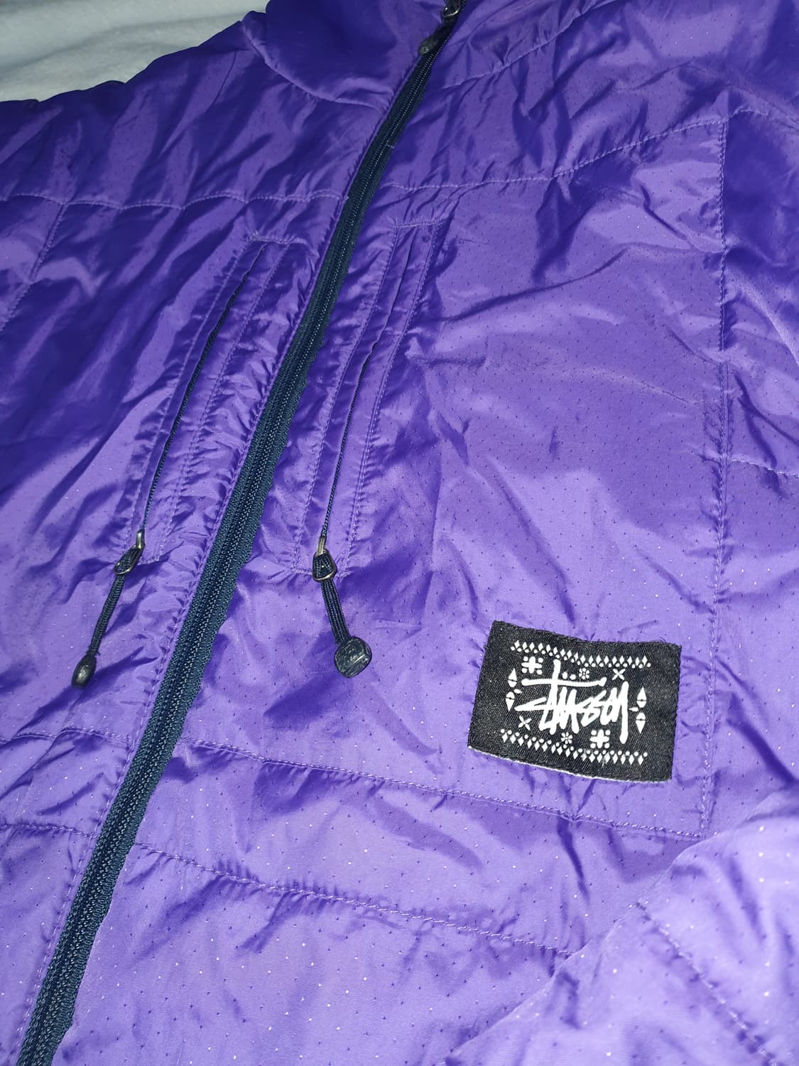올드스투시 90s 나일론 써모라이트 후디 패딩 stussy 상품이미지5