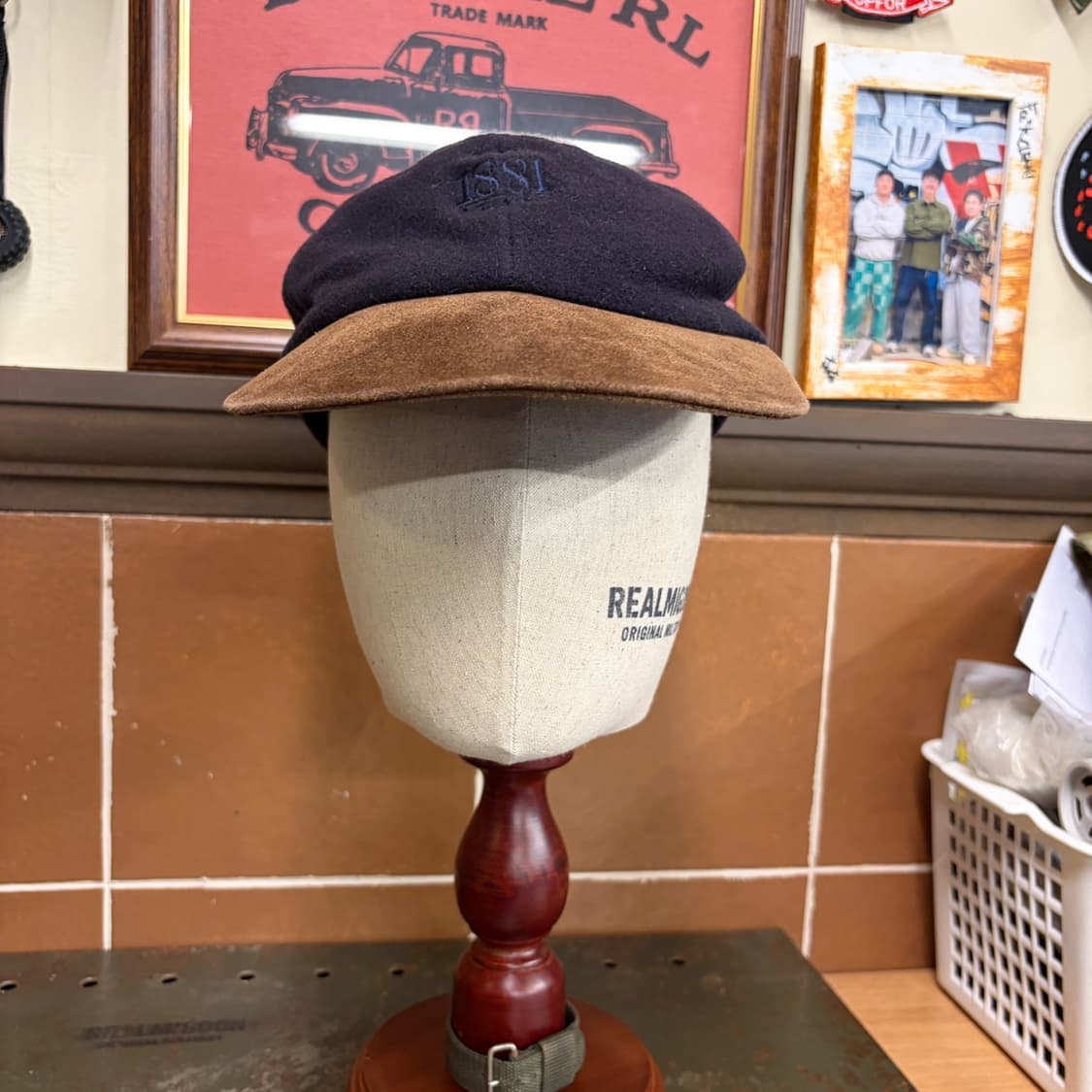 1881 Italia Wool & Suede Cap Italy L 상품이미지2