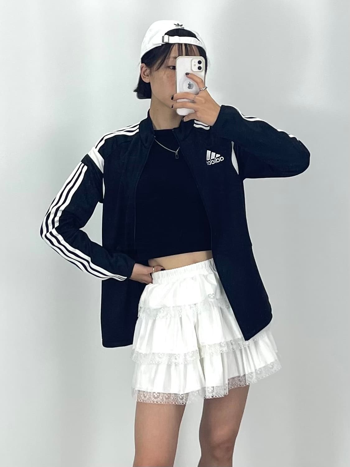 [L]아디다스 여성 블랙 콘트랙 재킷 상품이미지1