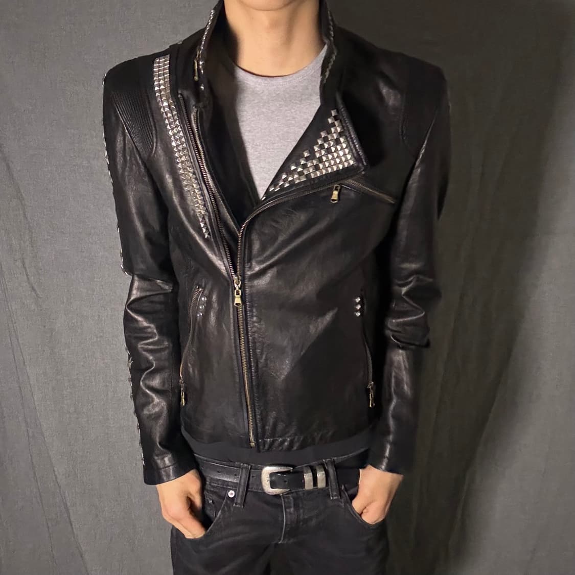 lamb skin leather jacket 상품이미지4