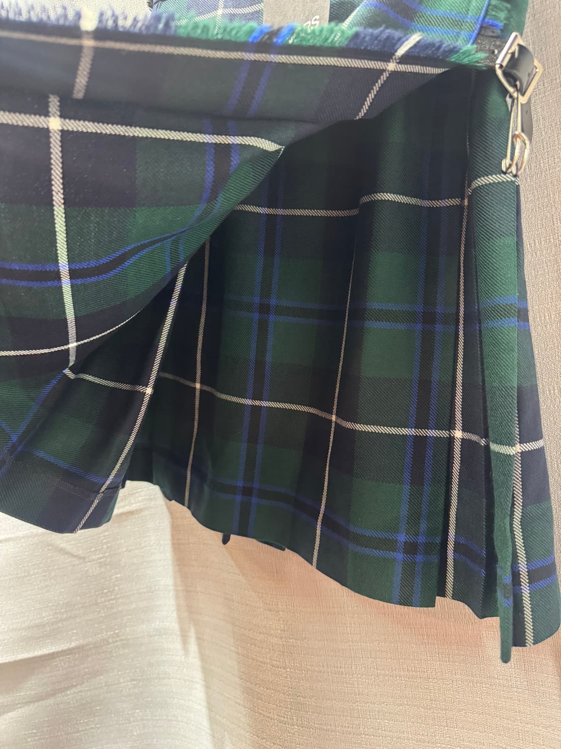 매너스x 로캐런 스코틀랜드 울 미니 킬트스커트타탄 킬트 스커트24~25 상품이미지2