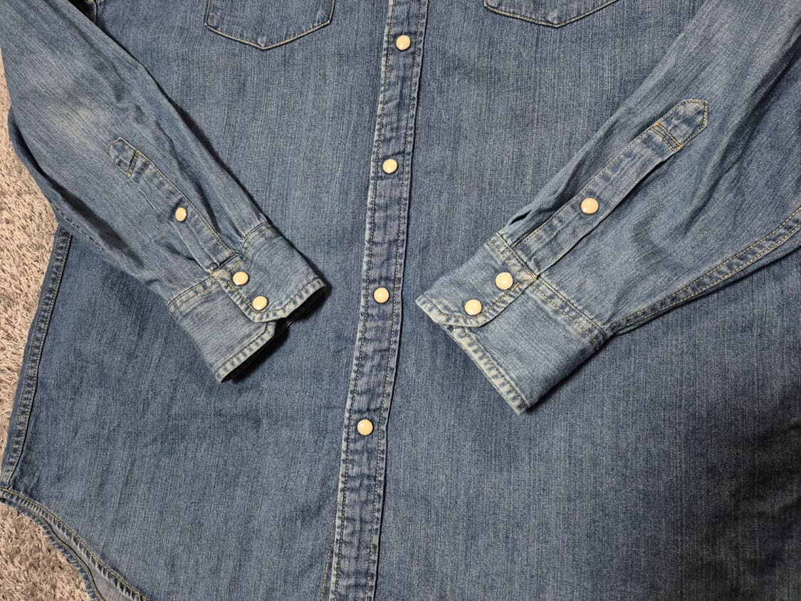 유니클로 남성 데님셔츠 XL 상품이미지3