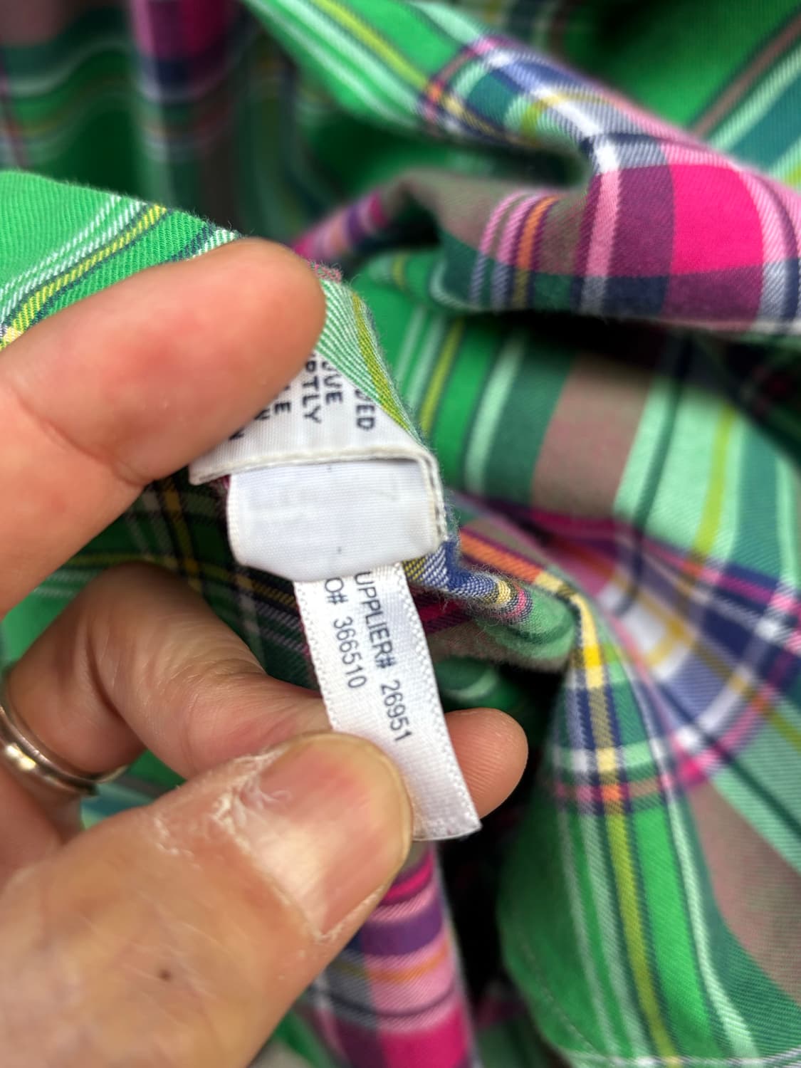 폴로랄프로렌 타탄체크 셔츠 상품이미지7