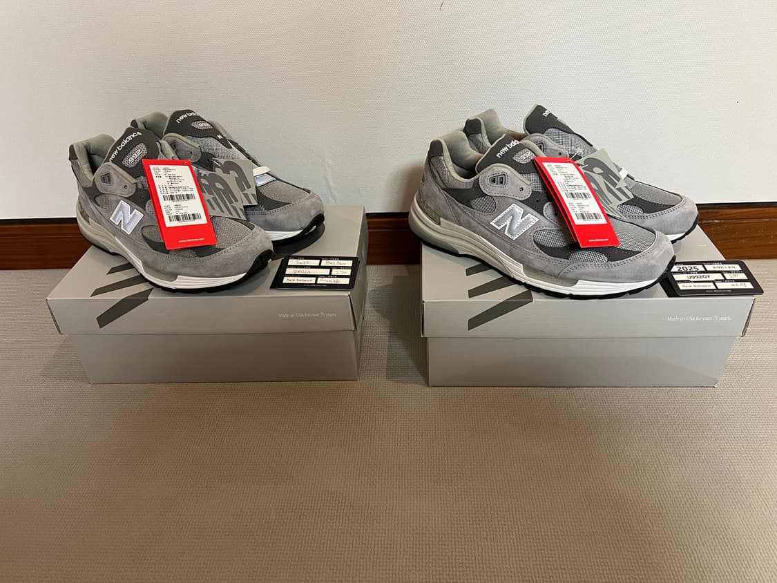 [새제품 2켤레] 뉴발란스 코리아 992 그레이 270 상품이미지2
