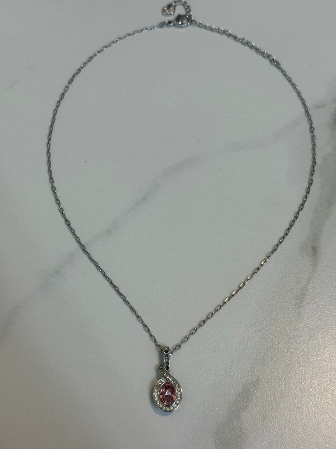 스왈로브스키 핑크스톤 목걸이 상품이미지3