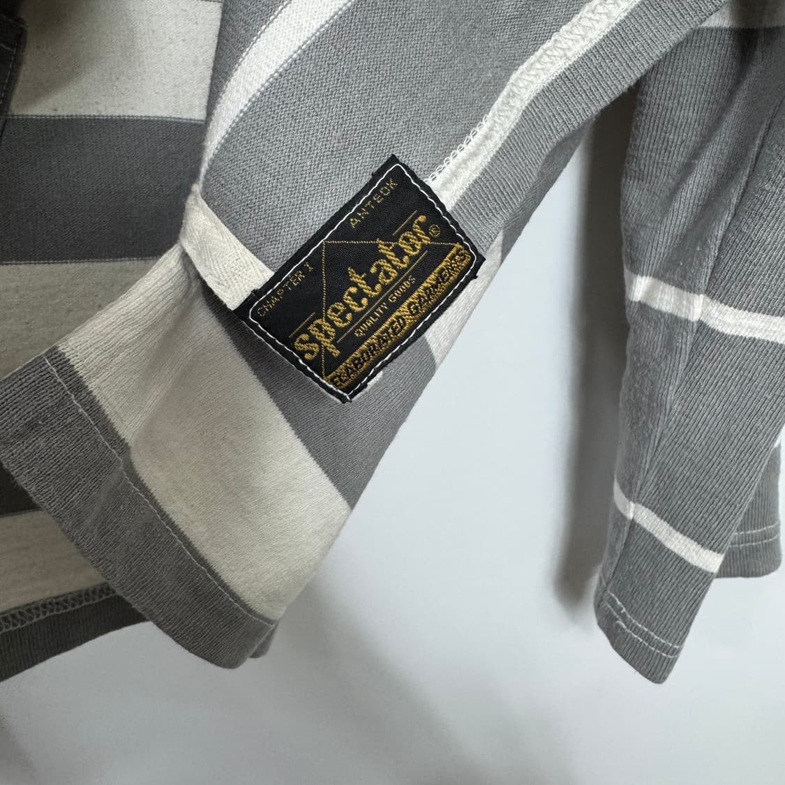 스펙테이터 스트라이프 보트넥 보더 티셔츠 남성XL 상품이미지7