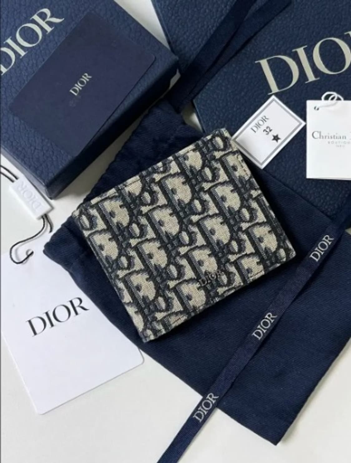 [정품/OS] 디올 오블리크 반지갑 상품이미지1