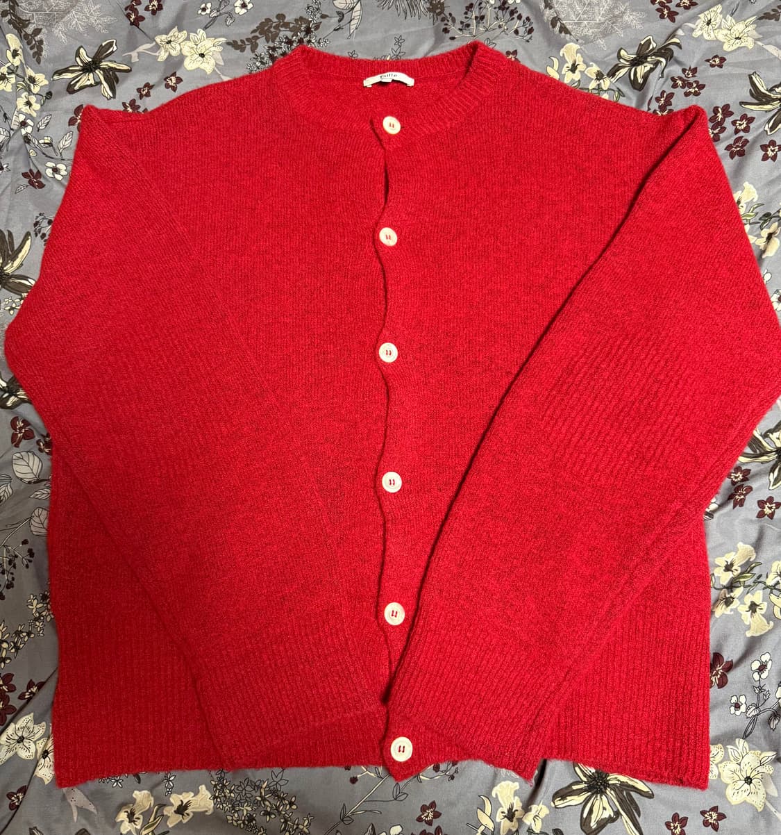 타일레 레드 가디건 2사이즈 팝니다 상품이미지1