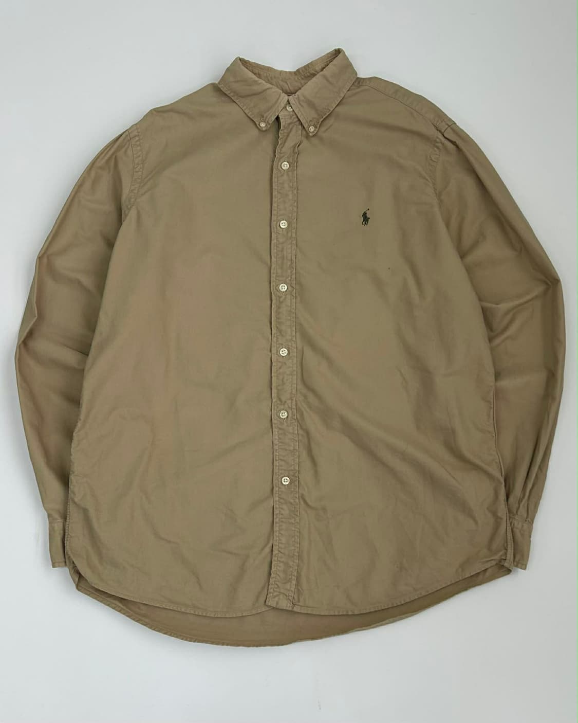 [L] 폴로 랄프로렌 신형 큐알 클래식핏 베이지 셔츠 상품이미지1