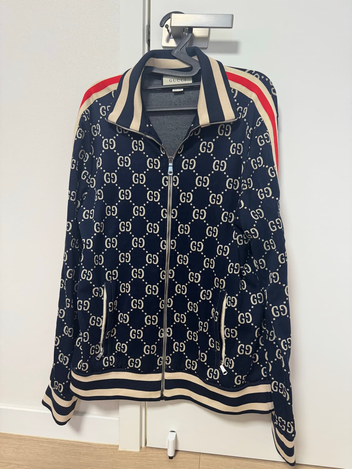 구찌 GG 자카드 트랙 후리스 집업 상품이미지1