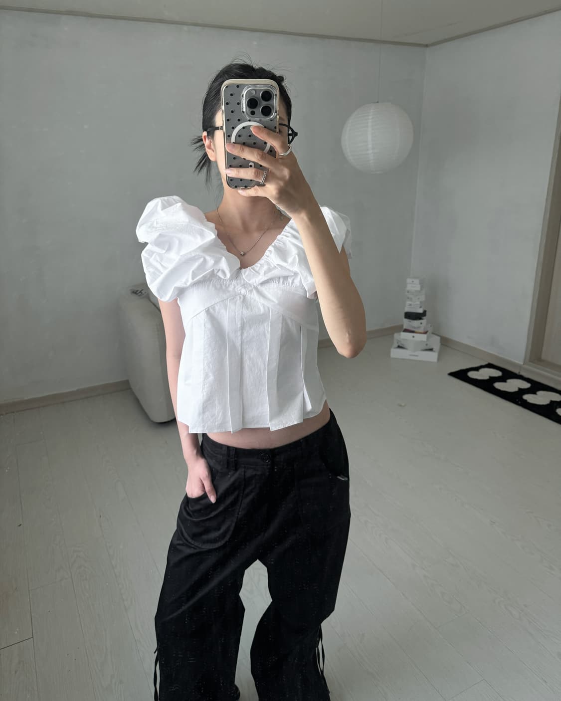 퍼프 블라우스 상품이미지2