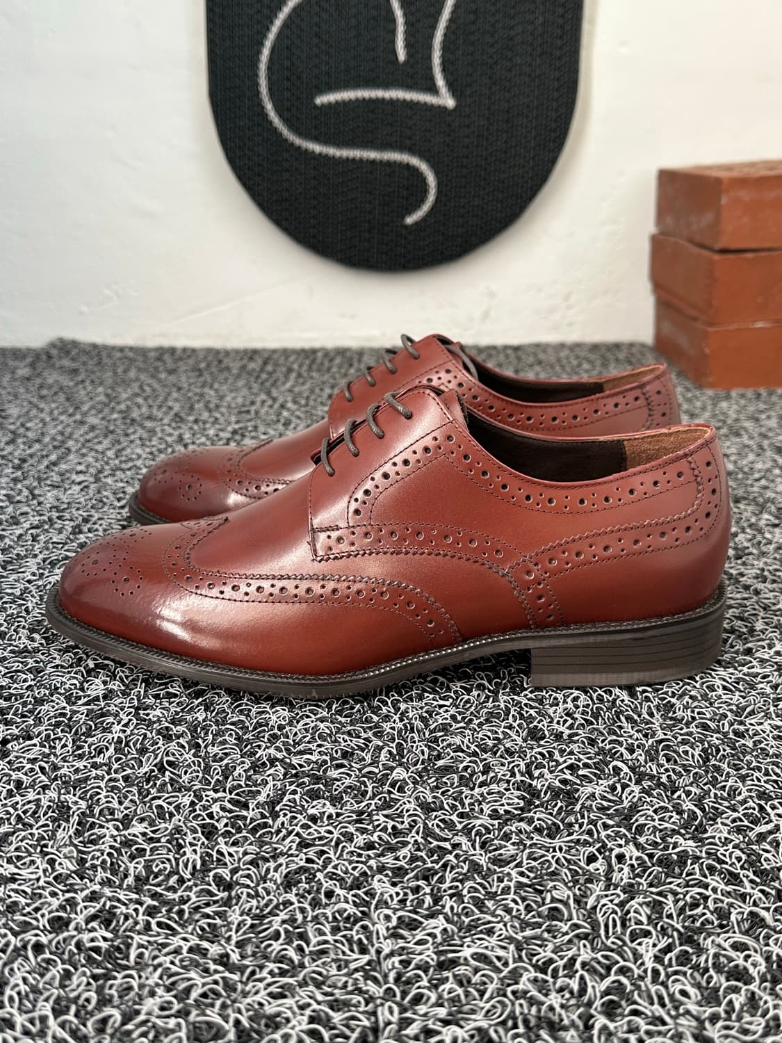 엘칸토 남성 브라운 수제화 260mm 상품이미지3