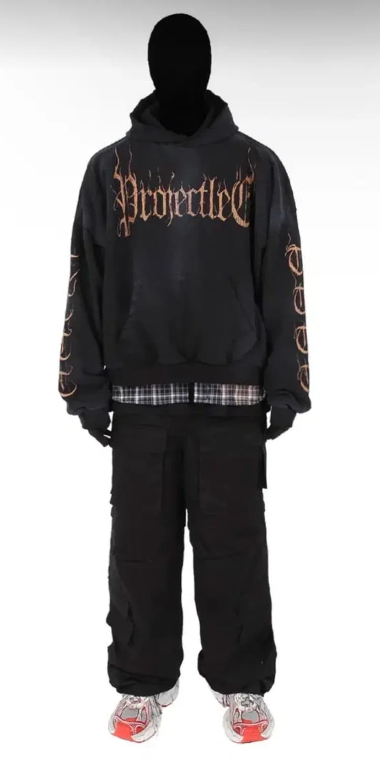 이현프로젝트 플레임 후드티 상품이미지2