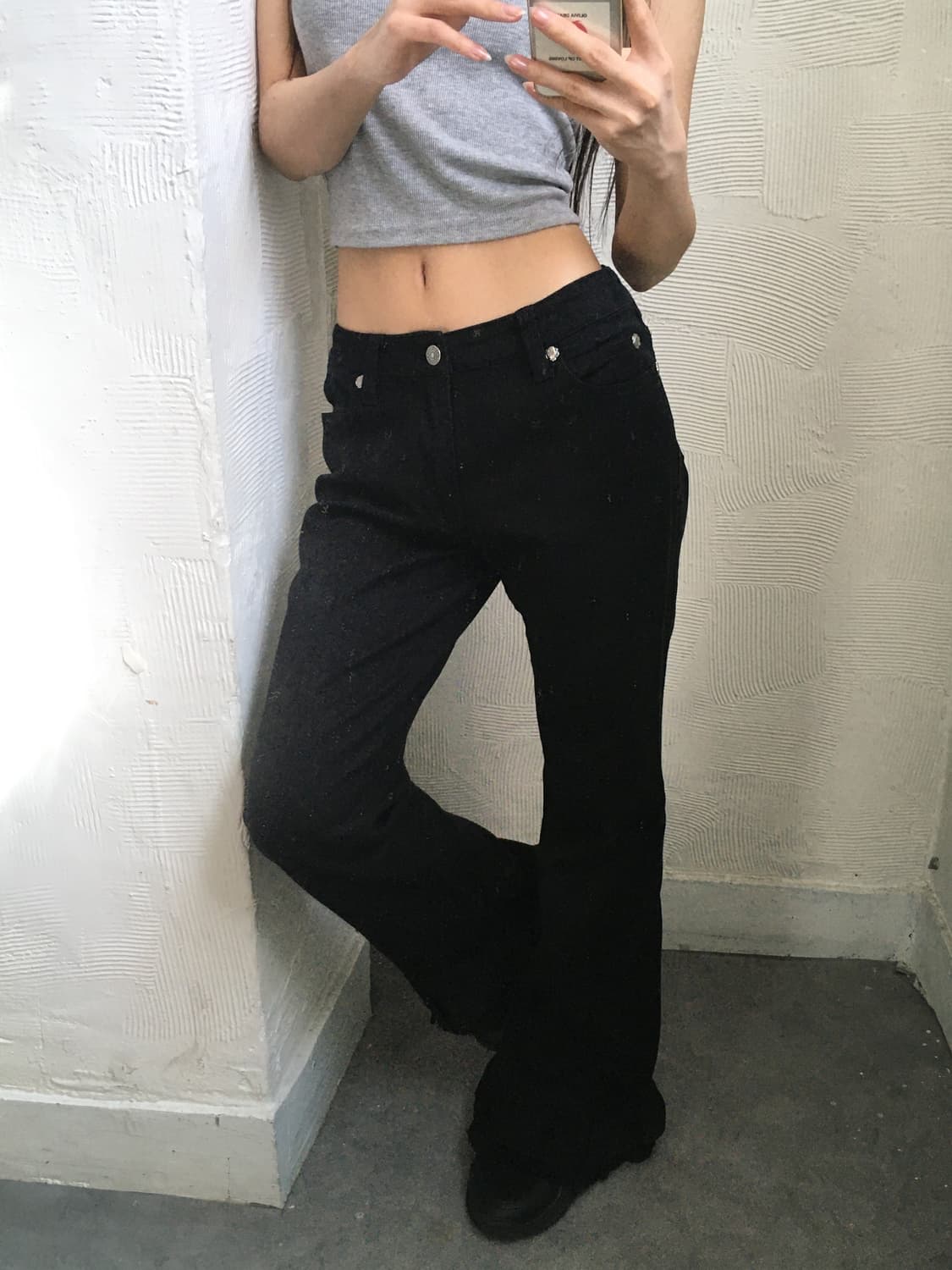 Pink House 핑크하우스 블랙 프릴 데님 상품이미지3