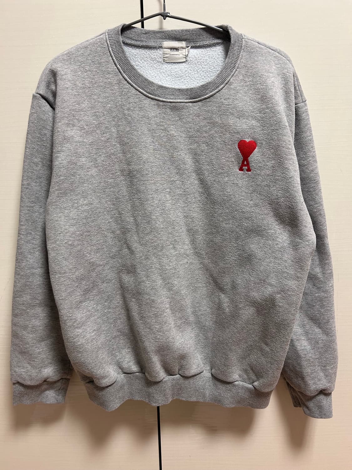 아미 스몰하트 맨투맨 L 회색 상품이미지1