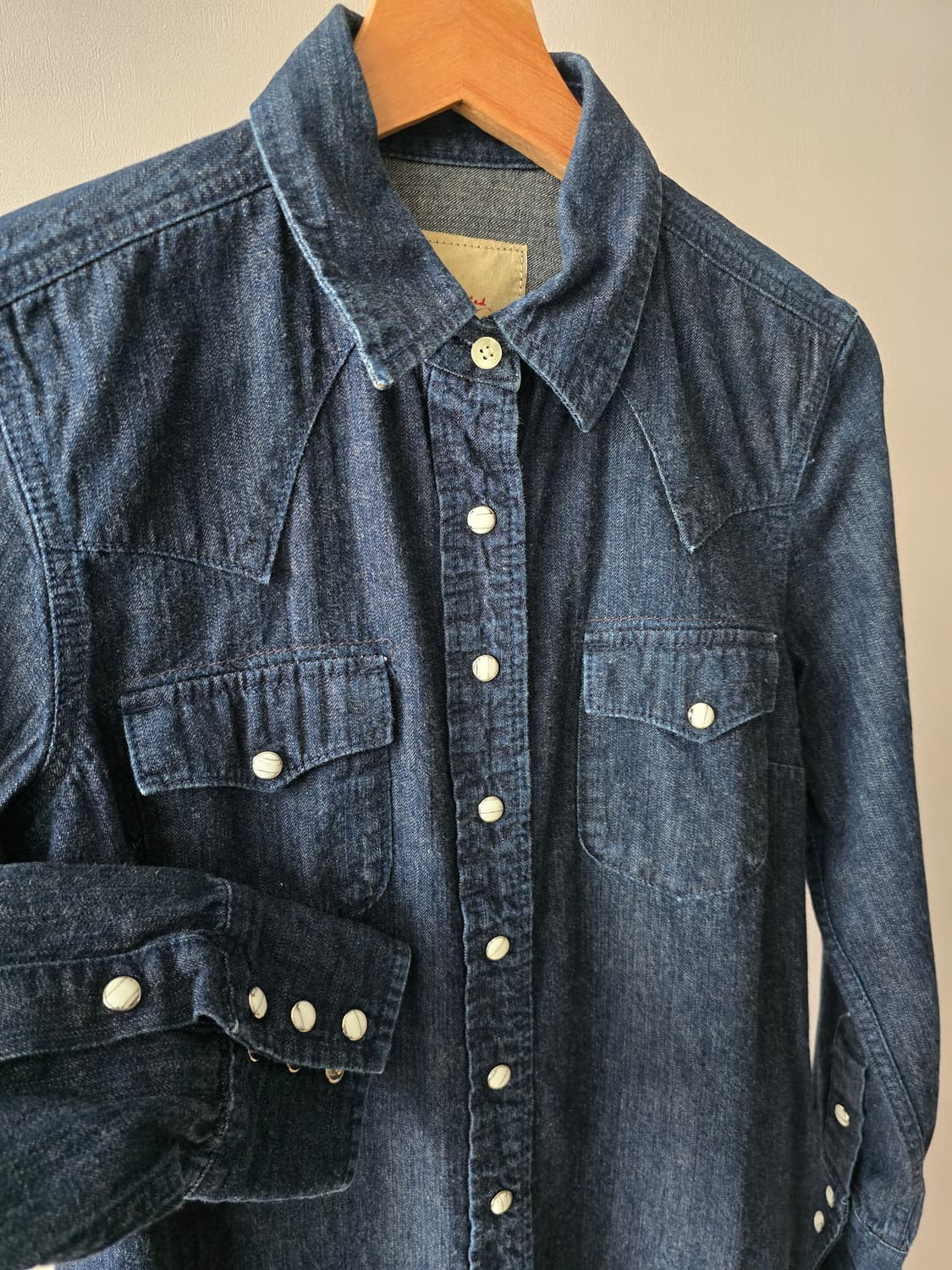 gap jeans 데님 롱셔츠 상품이미지4