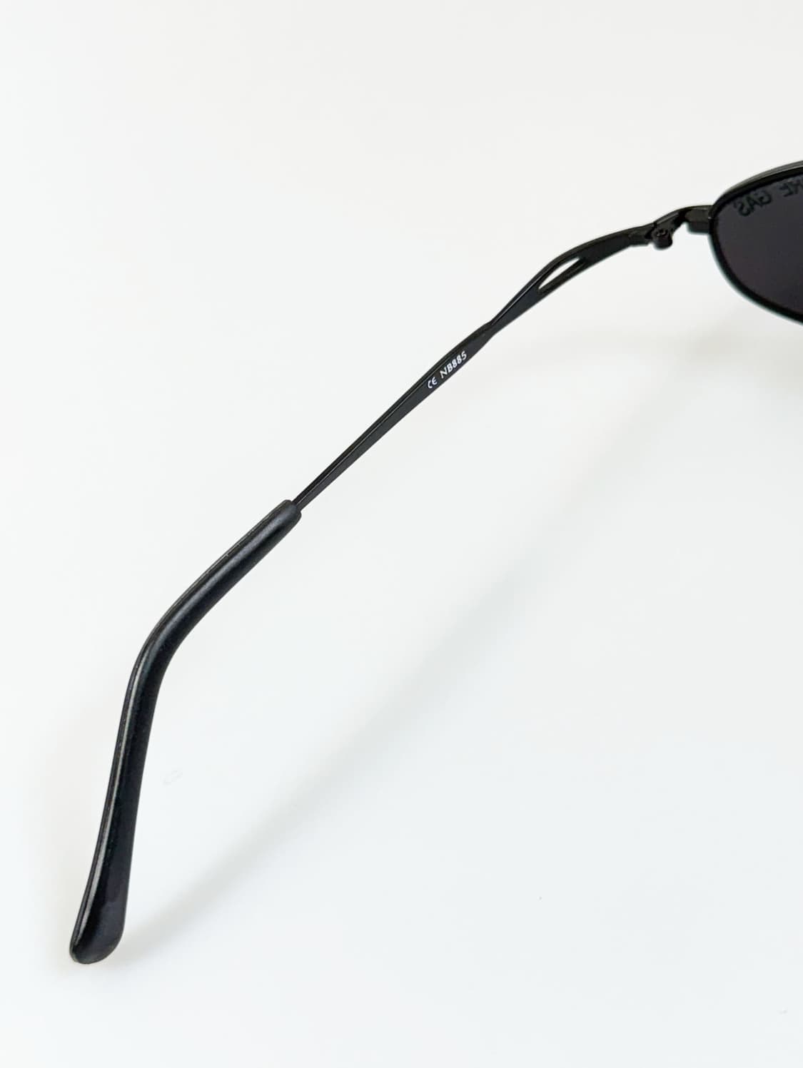 90s FIRE GAS 블랙 메탈 오벌 프레임 빈티지 선글라스 상품이미지7