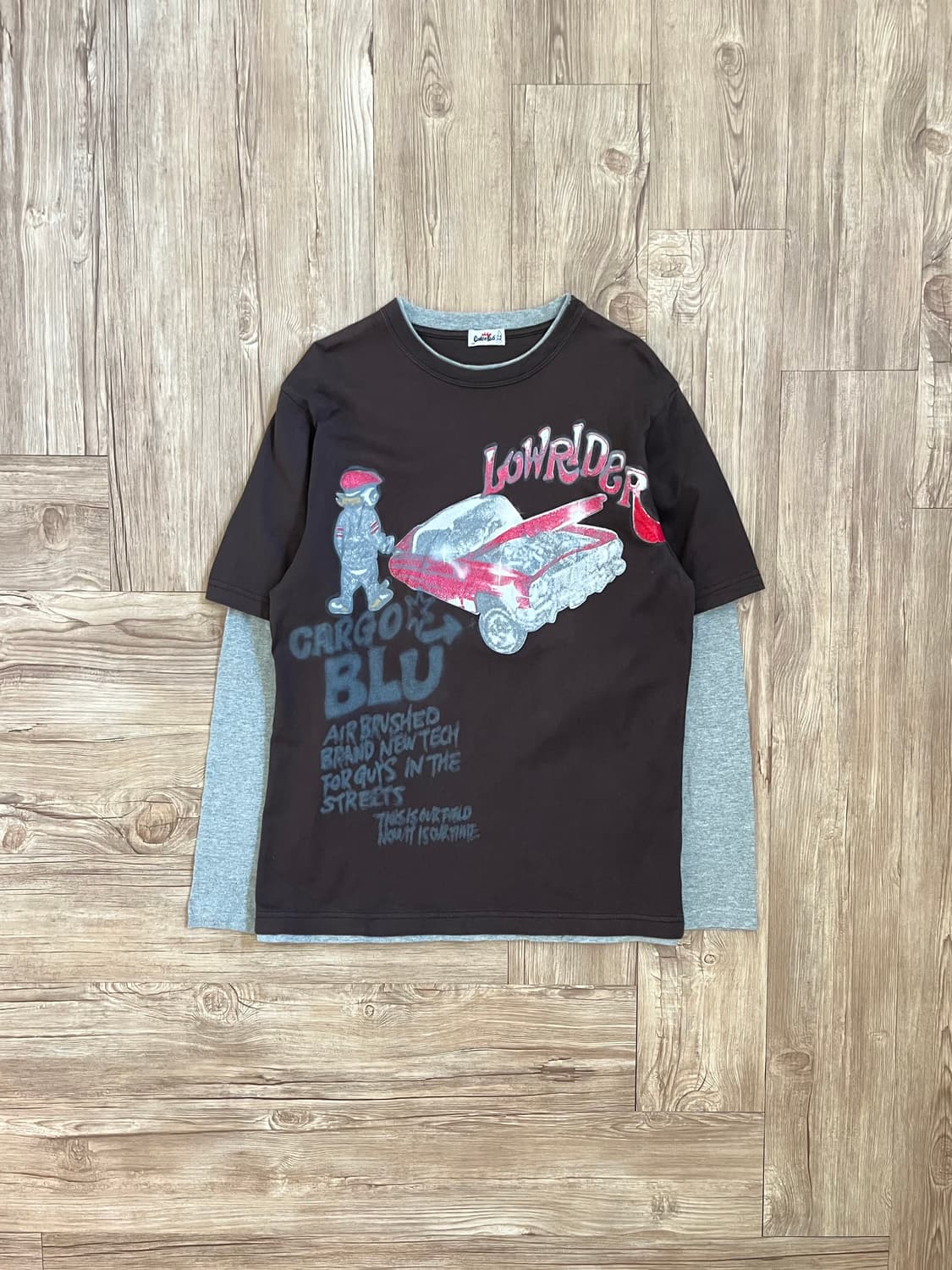 카고브로스 레이어드 프린팅 티셔츠 상품이미지1