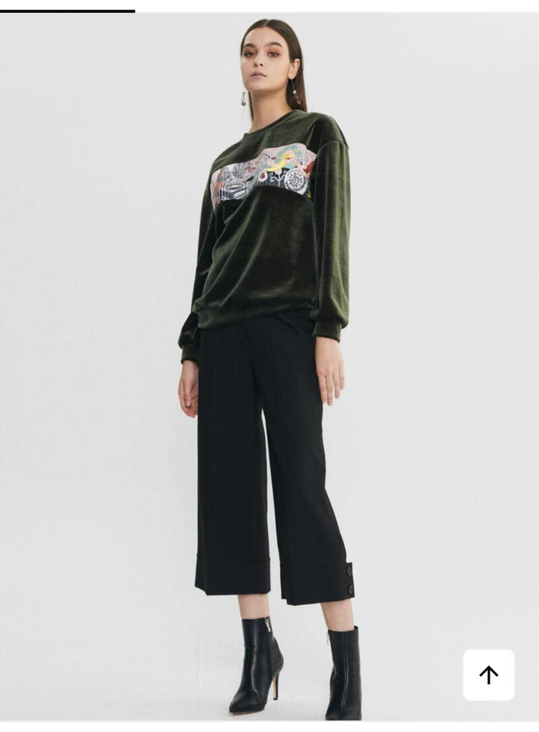 Doucan 두칸 벨벳 맨투맨 상품이미지2