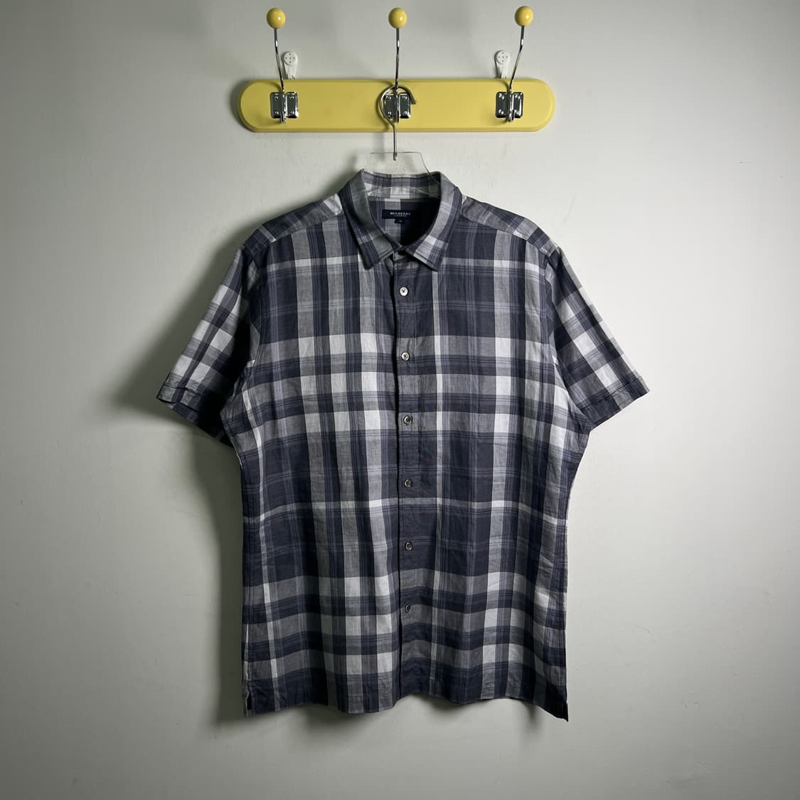 버버리 빈티지 체크 반팔 셔츠 L 상품이미지2