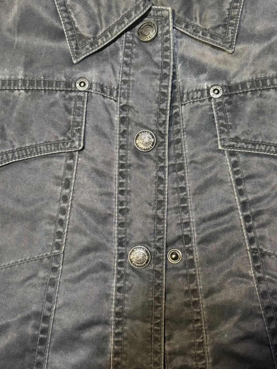 90s 할리데이비슨 하드 나일론 바이커 트러커 자켓 상품이미지7