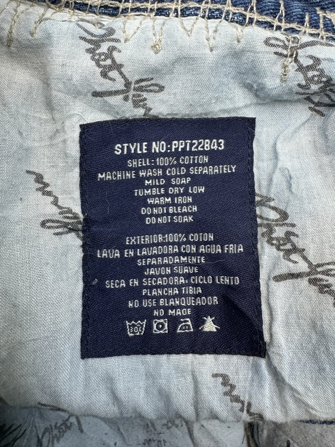 팻 팜 블리치드 스티치 데님 팬츠 상품이미지10