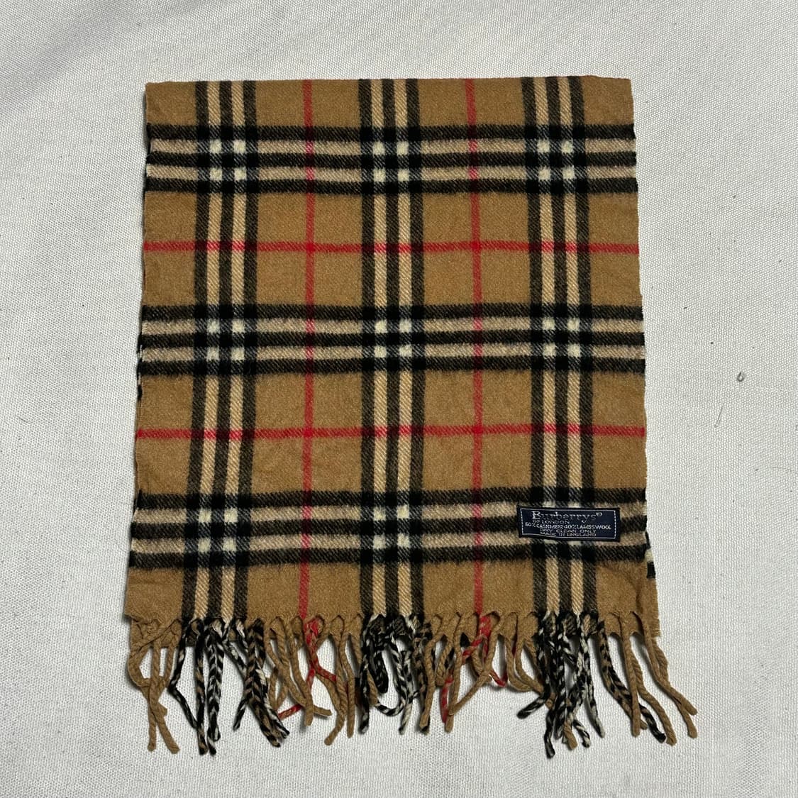 OS 버버리 노바체크 캐시미어 머플러 상품이미지2