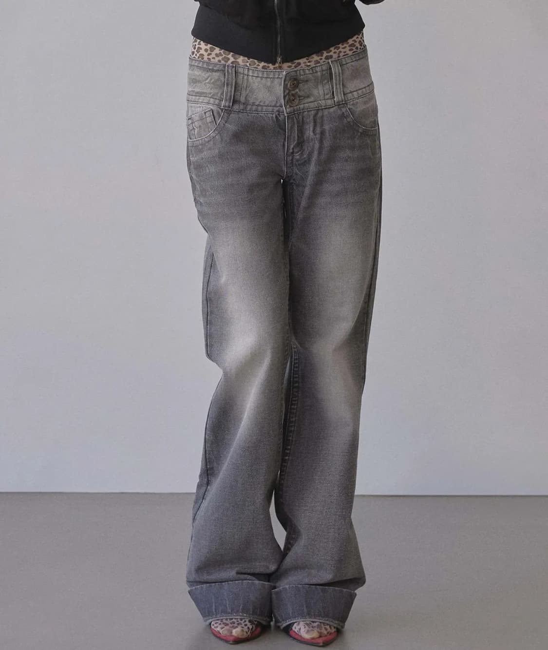 Union Jack Engineered Denim Washed Gray 상품이미지3