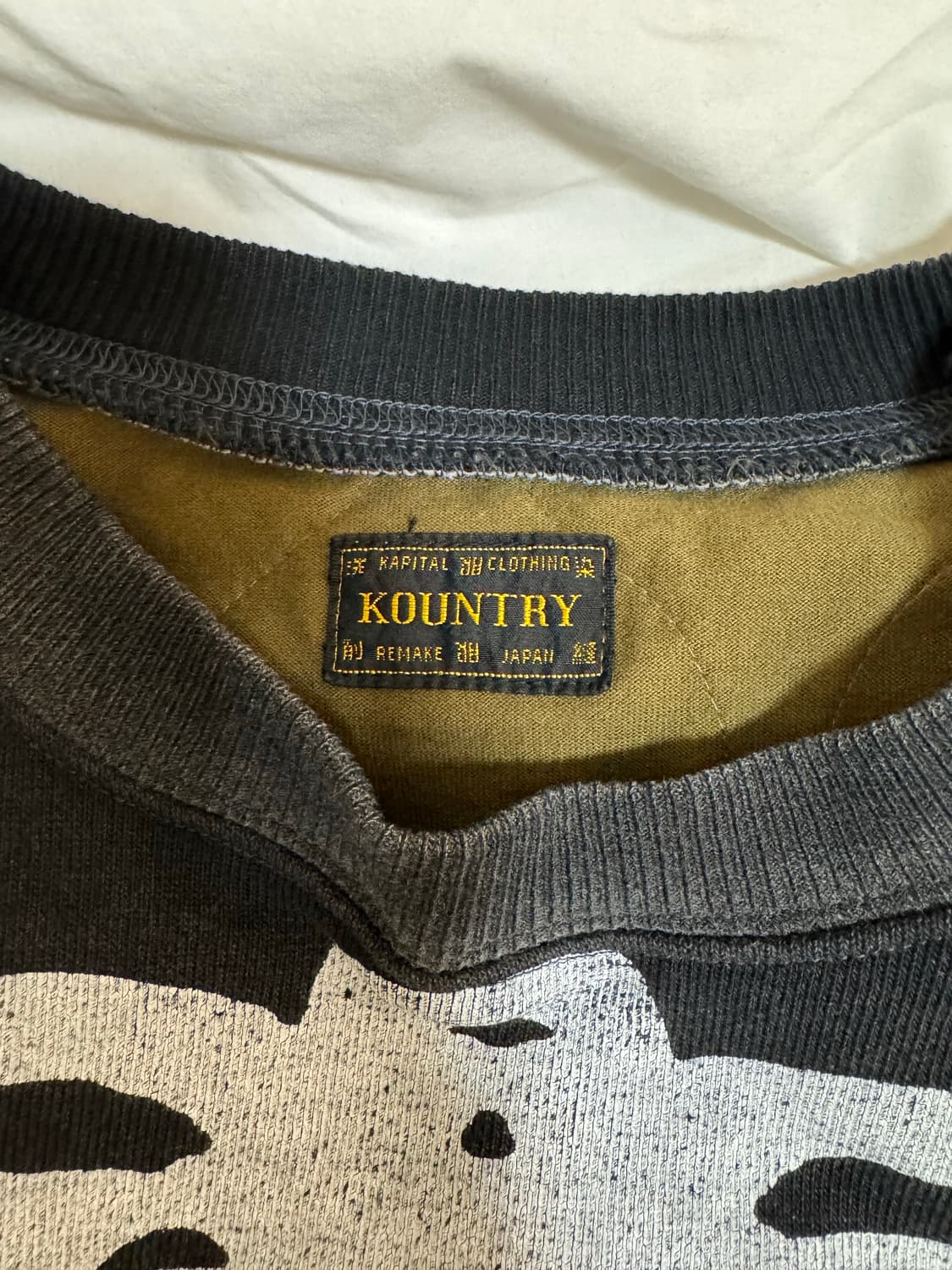 [1] 캐피탈 본 퀼팅 맨투맨 상품이미지3