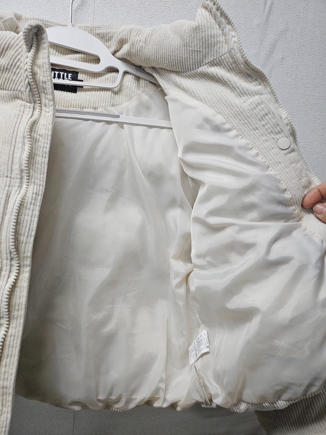 리틀뎁 키즈 코듀로이 패딩 점퍼 Ivory  여성66 상품이미지4