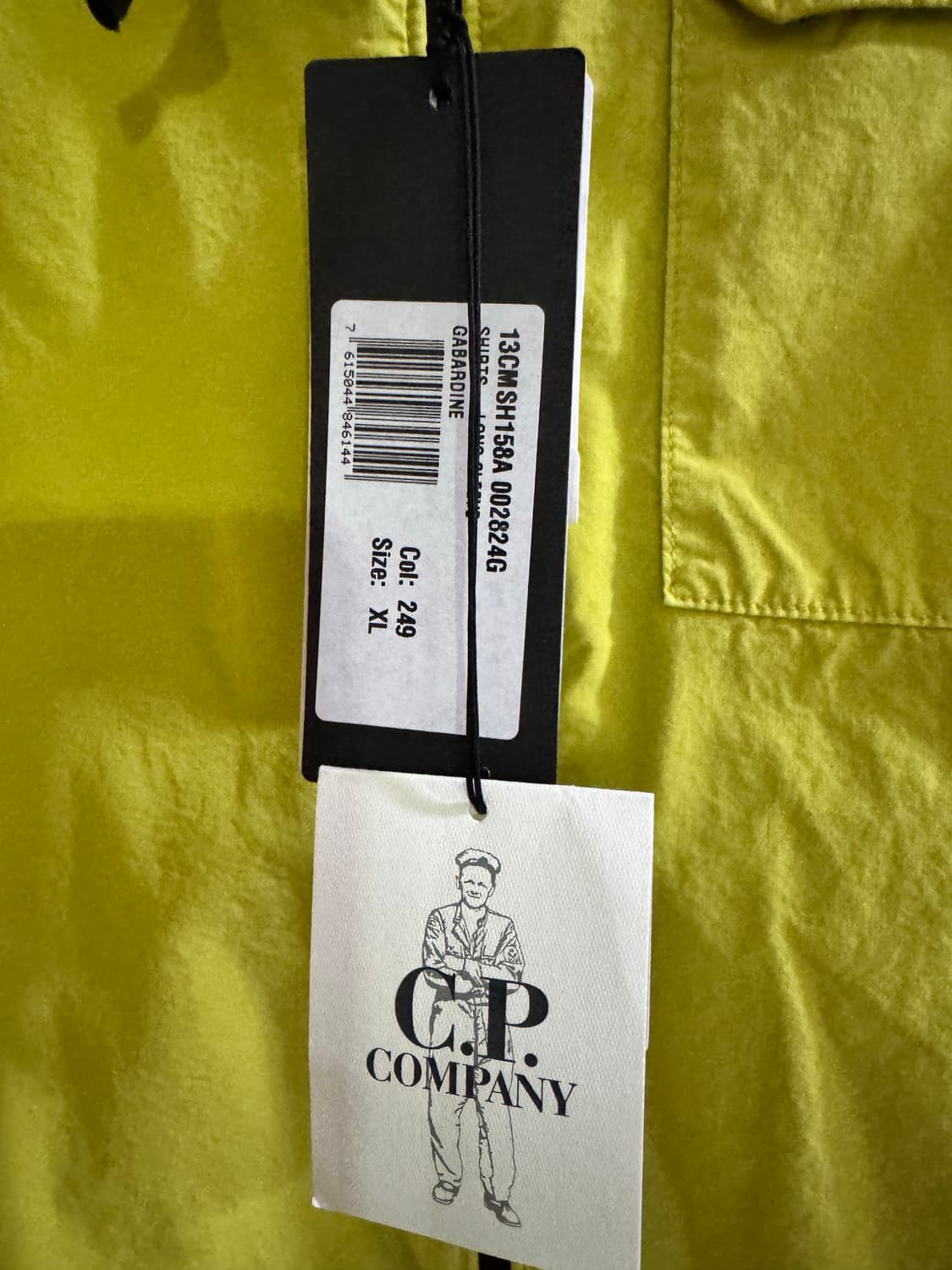 새상품) C.P. 컴퍼니 개버딘 지퍼 셔츠 XL 상품이미지3