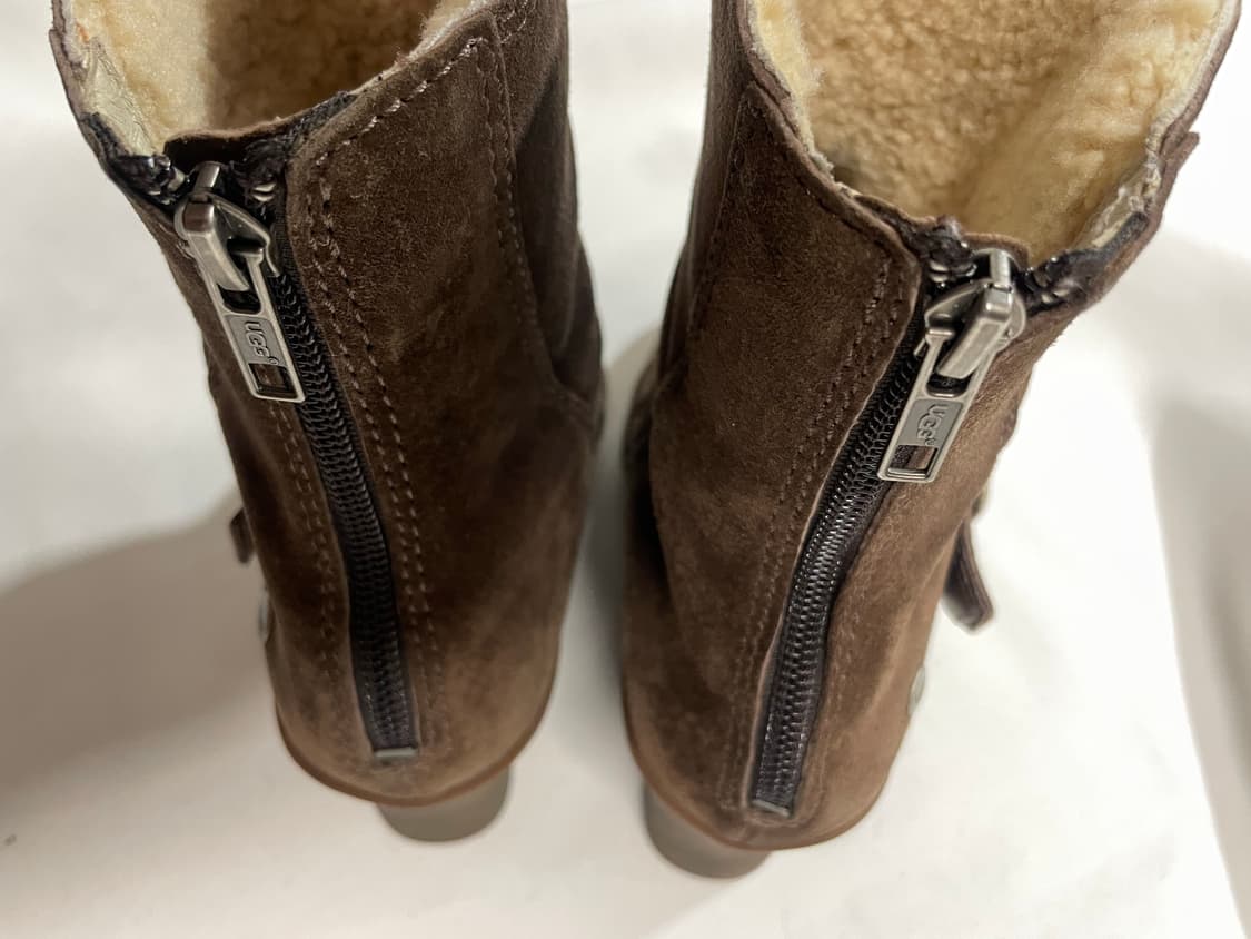 Ugg y2k 스웨이드 웨지힐 부츠 상품이미지5