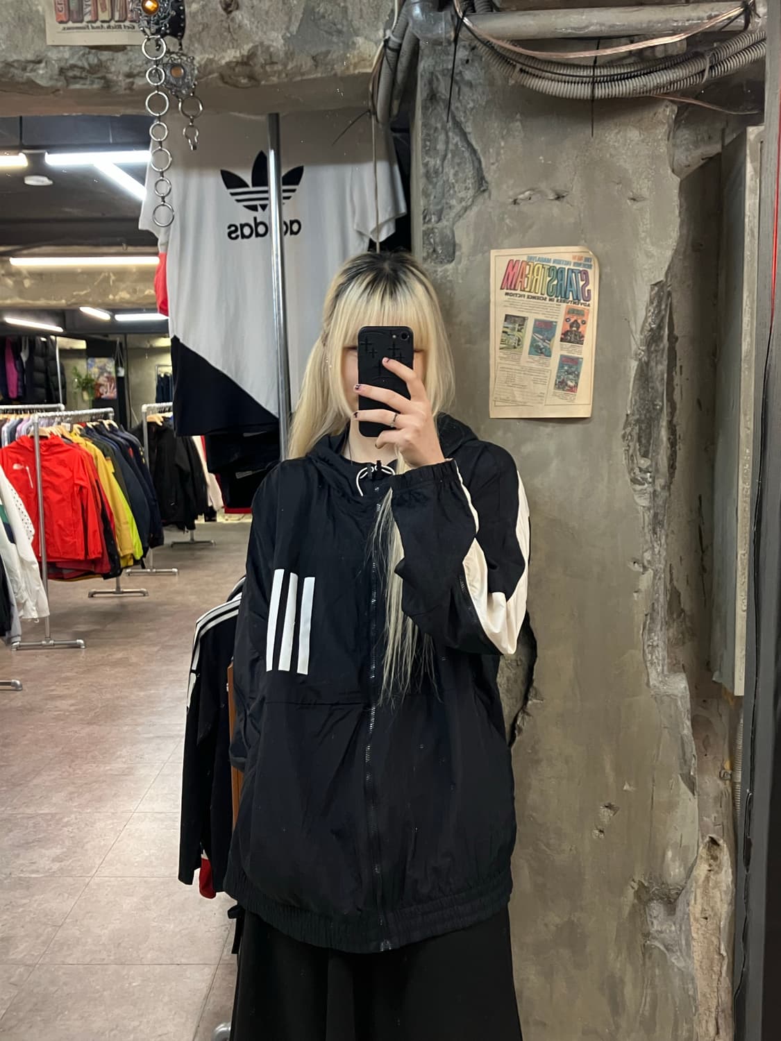 아디다스 바람막이 블랙 XXL  #csz2109 상품이미지2