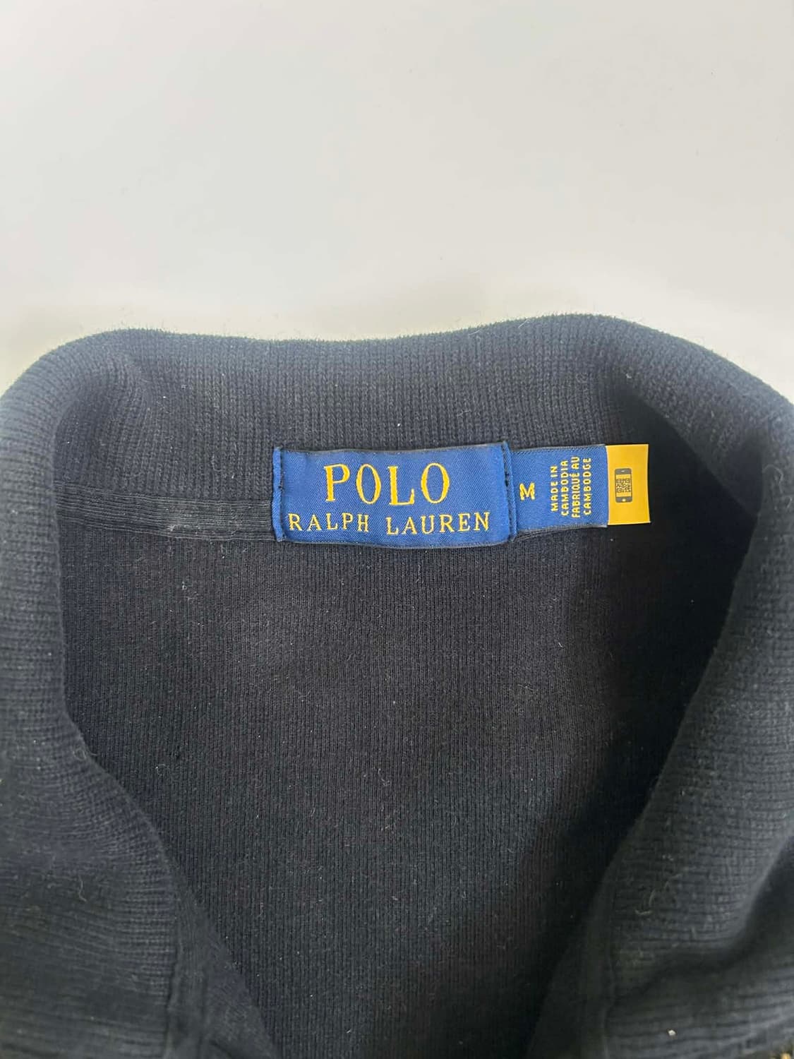 [M] 폴로 랄프로렌 블랙 코튼 하프 집업 니트 상품이미지4