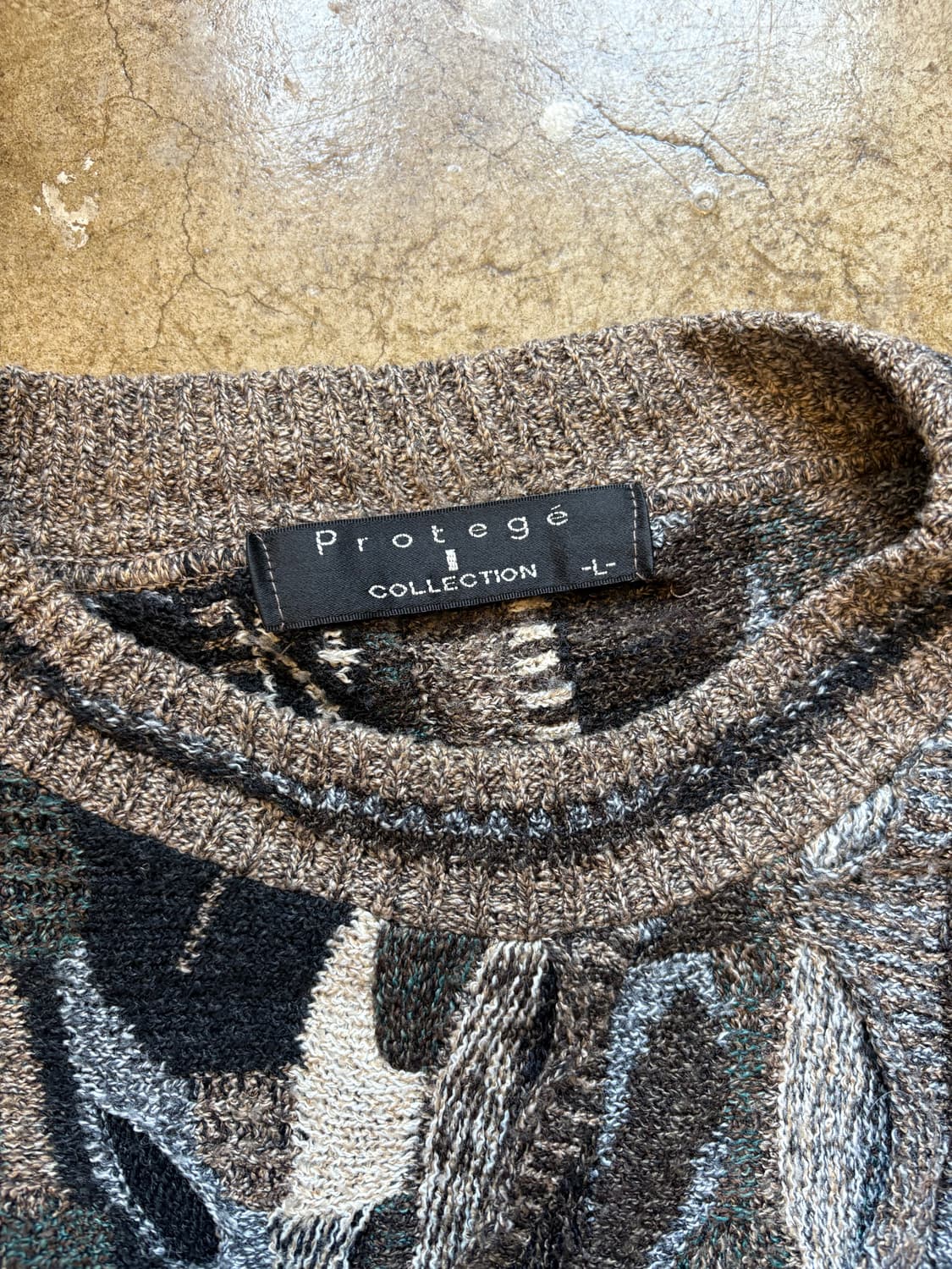 USA 빈티지 패턴 아크릴 스웨터 상품이미지3