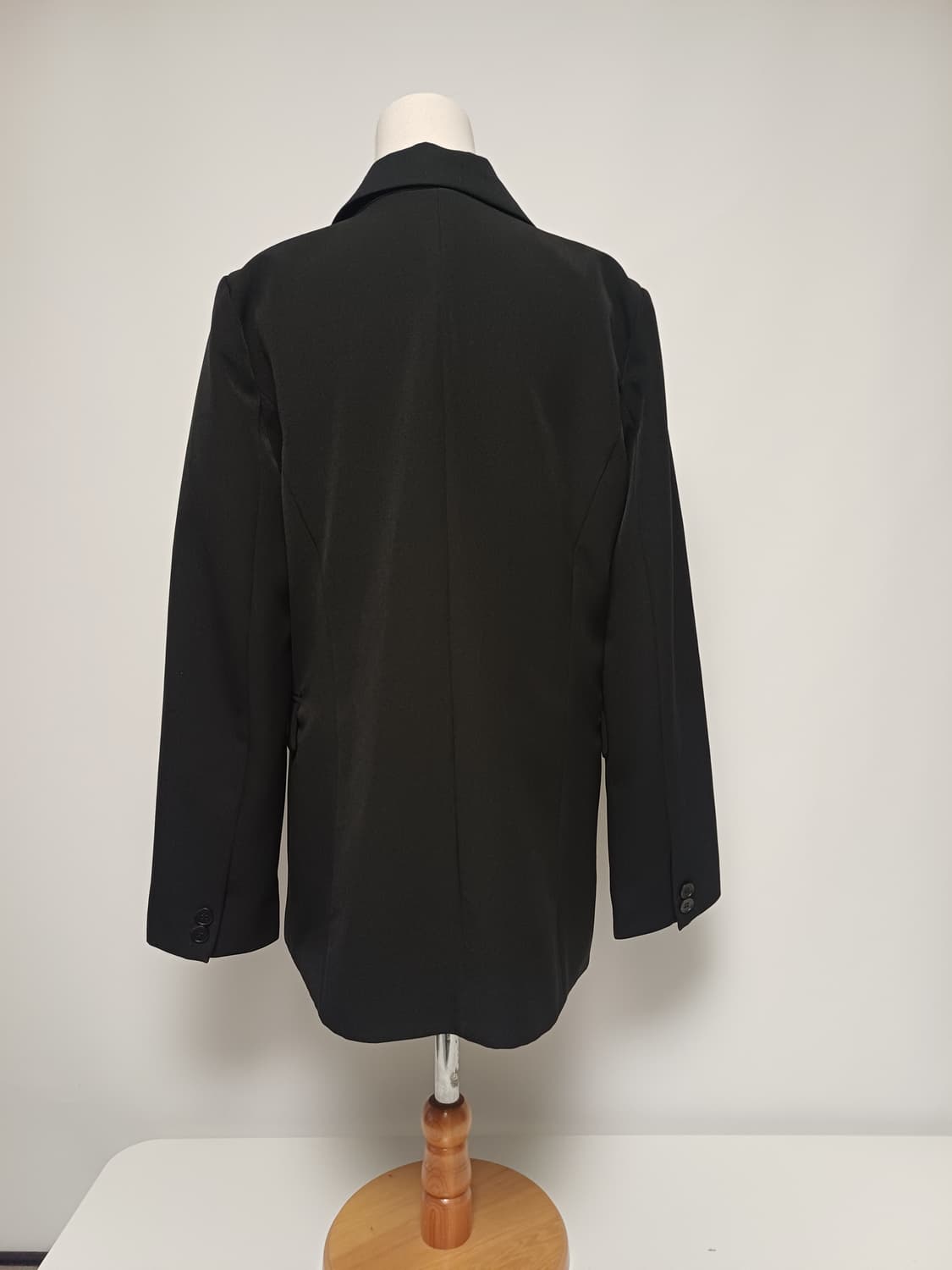 [XL/88] TNGTW 미니멀 더블 버튼 자켓 (블랙/스판 10%) 상품이미지3