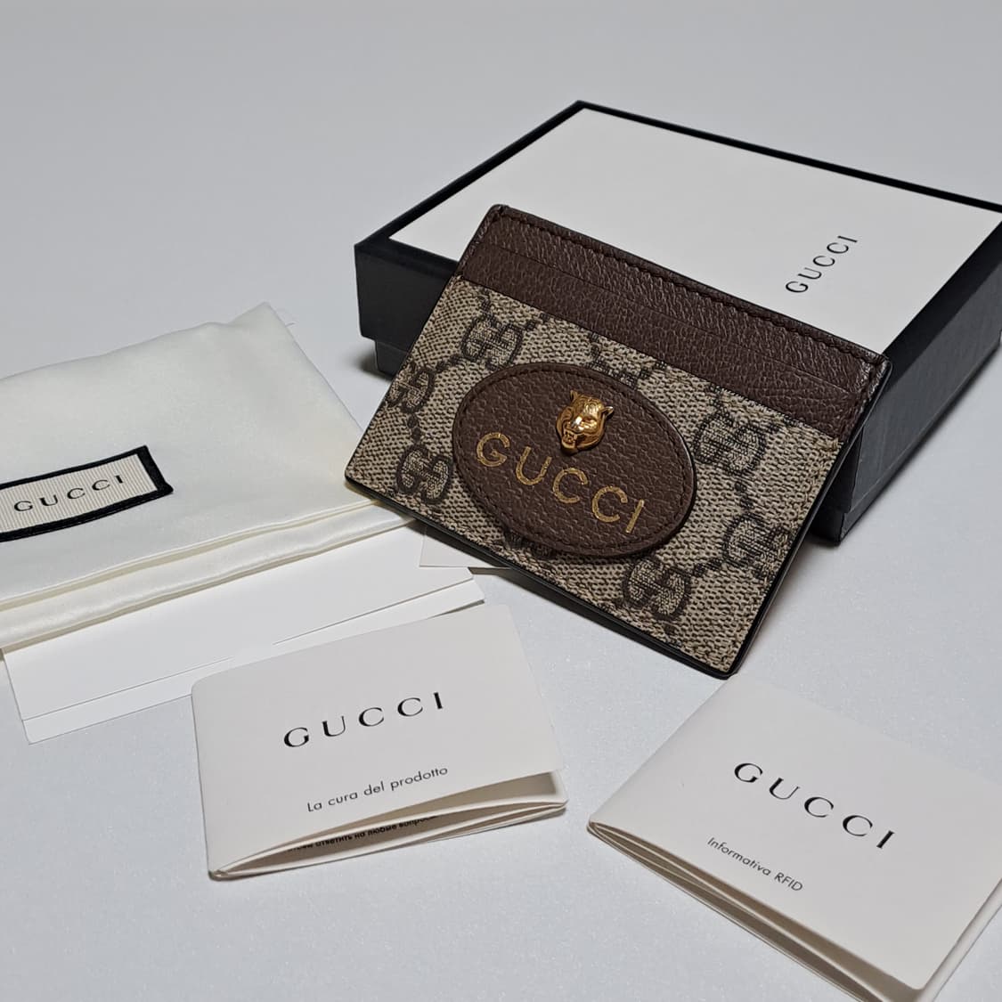 [100%/정품] 구찌 네오 슈프림 카드지갑 풀박스,구찌지갑,구찌카드지갑 상품이미지10